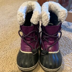 Sorel Kids Snow Boots - Purple and Black